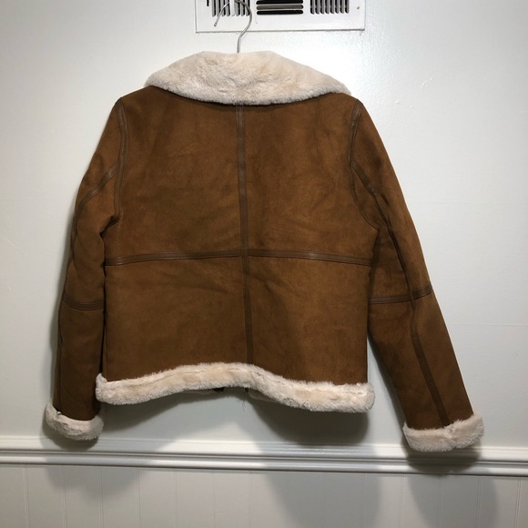 H&M Fur Lined Bomber Jacket - Picture 4 of 4